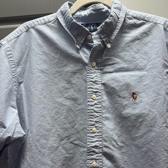 Polo by Ralph Lauren Blue Casual Button Down Shirt short sleeves NWOT - Picture 1 of 8